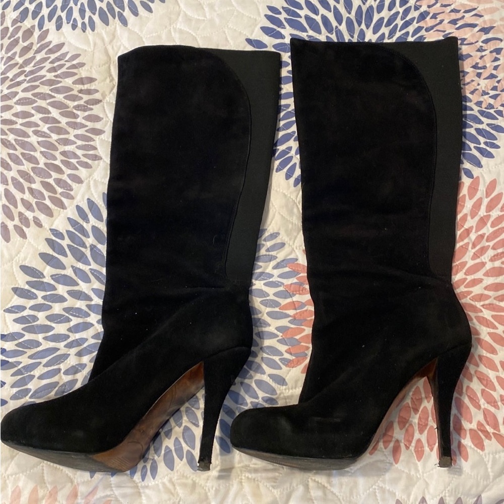 Enzo Angiolini Black Suede Boots
